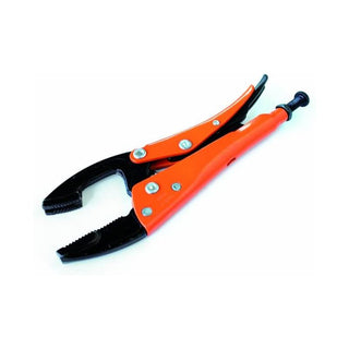 Grip-On 12210 0-Inch General Purpose Locking Pliers, Flat and Convex in Orange Epoxy