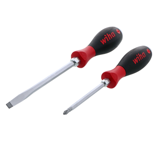 Wiha Tools 53082 SoftFinish X Heavy Duty Slotted / Phillips Screwdriver Set, 2 Pc.