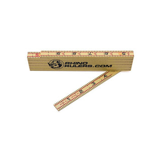 US Tape 55125 Rhino Fiberglass Folding Ruler 5/8" x 6' Engineer's: 10ths Front Side, 16ths Back Side