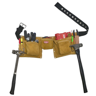 Bucket Boss 55149 11 Pocket Suede Leather Apron,Tool Belts-Original Series.