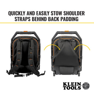 Klein Tools 55604 Rolling Tool Backpack