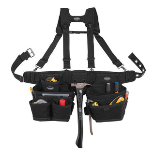 Bucket Boss 57100 Ballistic Tool Belt with Suspenders.