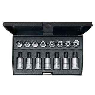 GEDORE 1509942 Screwdriver Bit, Socket Set 3/8" TORX®, Pack of 15