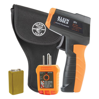 Klein Tools IR1KIT Infrared Thermometer with GFCI Receptacle Tester