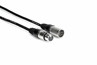 Hosa DMX-510 5-Pin, 2-Conductor XLR5M to XLR5F DMX512 Cable, 10 feet