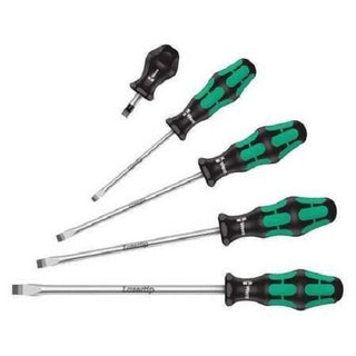 Wera 05346302001 Kraftform Plus Slotted Screwdriver Set, 5 Piece