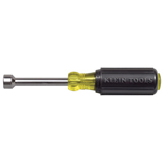 Klein Tools 630-11MM 11mm x 7.3" Cushion-Grip Hollow-Shank Nut Driver with 3" Shank