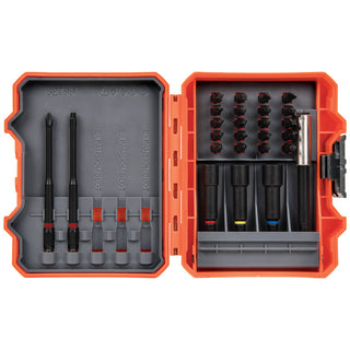 Klein Tools 32799 Impact Driver Bit Set, 26 Piece Nut Driver Bit Set with Case