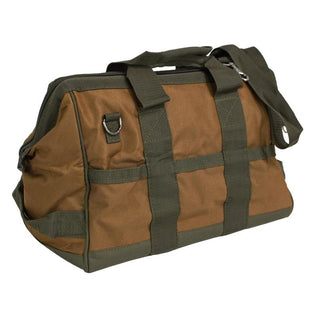 Bucket Boss 60028 Gatemouth Tool Bag Combo, Brown 17 pockets