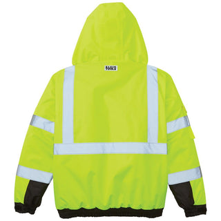 Klein Tools 60612 High-Visibility Winter Bomber Jacket, 3XL