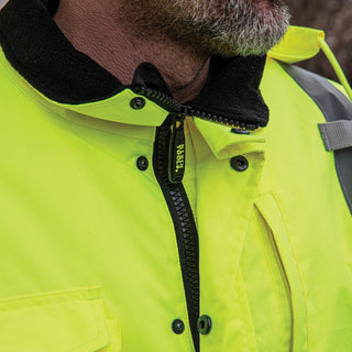 Klein Tools 60501 Bomber Jacket, High-Visibility Reflective Winter Jacket, 220-Gram Insulation for Superior Warmth, ANSI Compliant, XXL