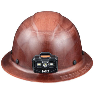 Klein Tools 60447 Hard Hat, KONSTRUCT Series, Full-Brim, Class G, Rechargeable Headlamp