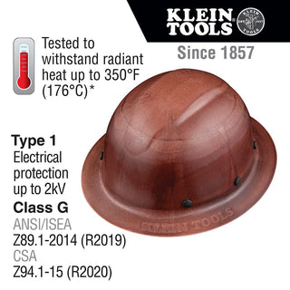 Klein Tools 60452 Hard Hat, KONSTRUCT Series, Full-Brim, Class G