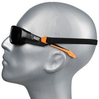 Klein Tools 60471 Professional Full-Frame Gasket Safety Glasses, Gray Lens