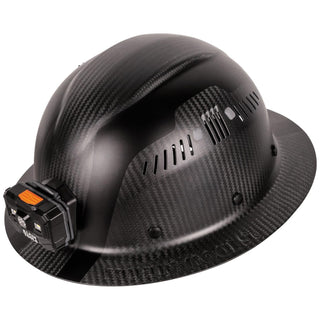 Klein Tools 60512 Klein Carbon Fiber Full Brim Hard Hat with Headlamp, Titan