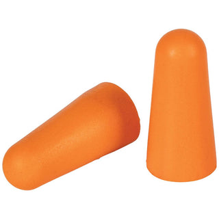 Klein Tools 6054010 Foam Earplugs, 33dB Noise Reduction Rating, Soft Disposable Foam Design, Latex Free, Resealable Pouch, Orange, 10-Pair