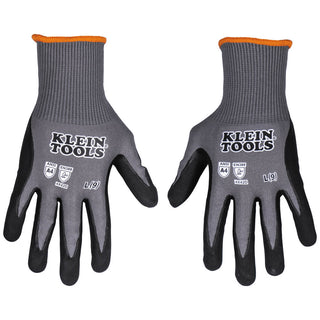 Klein Tools Knit Dipped Gloves, Cut Level A4, Touchscreen, 2-Pair