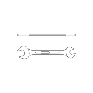 Gedore 6071340 6 AF Double Open Ended Spanner 3/4x7/8 Inch