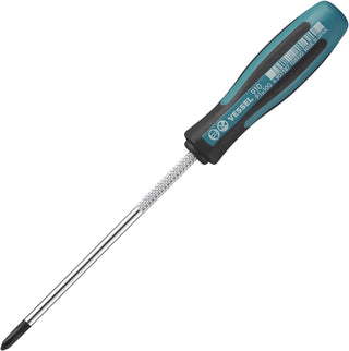 Vessel Tools 910P1100 MEGADORA Thin Shank Screwdriver No.910, Phillips #1