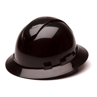 Pyramex HP541 Ridgeline Full Brim Hard Hat, 4 point Ratchet Suspension