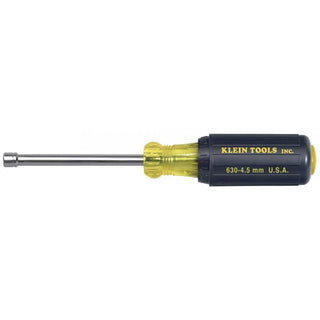 Klein Tools 630-4.5MM 4.5 mm Cushion-Grip Nut Driver 3-Inch Hollow Shaft