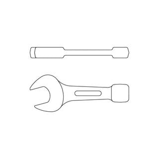 Gedore 6401820 133 Open Ended Slogging Spanner 100 mm