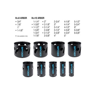 Spyder 600091CF RCE HOLE SAW, BI-METAL,2-3/4"