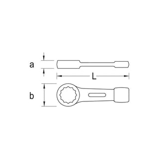 Gedore 6474620 306 AF Ring Slogging Spanner 1 1/16 Inch