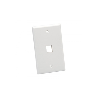 Platinum Tools 601WH-25 Wall Plate, Standard, 1 Port, White, 25 Piece/Installer Pack