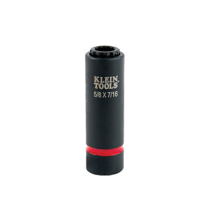 Klein Tools 66012 2-in-1 Impact Socket, 12-Point, 5/8 and 7/16-Inch