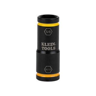 Klein Tools 66075 Flip Impact Socket, 11/16 and 5/8-Inch