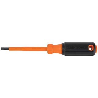 Klein Tools 6824INS Insulated Screwdriver, 1/4-Inch Cabinet Tip, 4-Inch Round Shank