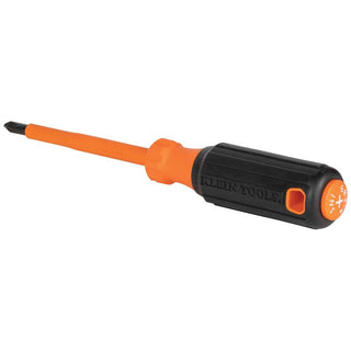 Klein Tools 6834INS Insulated Screwdriver, #2 Phillips Tip, 4-Inch Round Shank