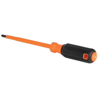 Klein Tools 6836INS Insulated Screwdriver, #2 Phillips Tip, 6-Inch Round Shank