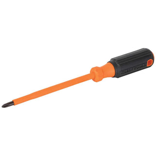 Klein Tools 6836INS Insulated Screwdriver, #2 Phillips Tip, 6-Inch Round Shank