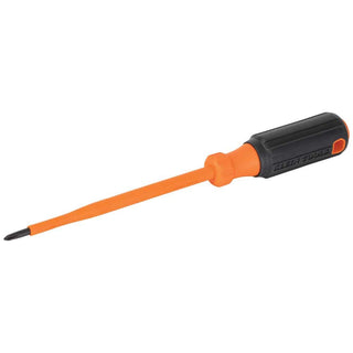 Klein Tools 6856INS Insulated Screwdriver, #1 Phillips Tip, 6-Inch Round Shank