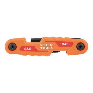 Klein Tools 70542 Compact Folding Hex Key Set, SAE and Metric, 17 Pc.