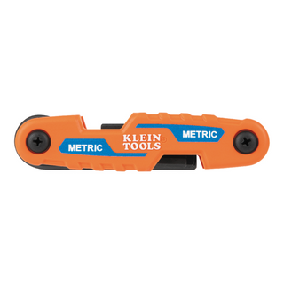 Klein Tools 70542 Compact Folding Hex Key Set, SAE and Metric, 17 Pc.