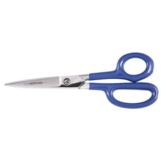 Heritage Cutlery 718-BLU 8 5/8'' Heavy Duty Shear / Blue Coated Handles