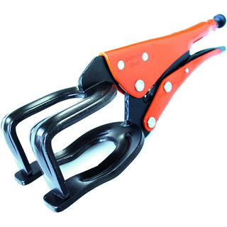 Grip-On 12509 9 Inch Locking U-Clamp Pliers in Orange Epoxy