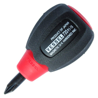 Vessel Tools 720P115 Super Cushion Screwdriver (Stubby Type) No.720, Ph No.1 x 15