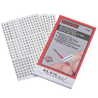 Ideal 775102 Wire Marker Booklet A-Z, 0-15, +, -, /