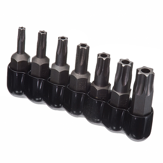 Ideal 78-0101 7-Piece Tamperproof TORX® Bit Set In Holder, Carded