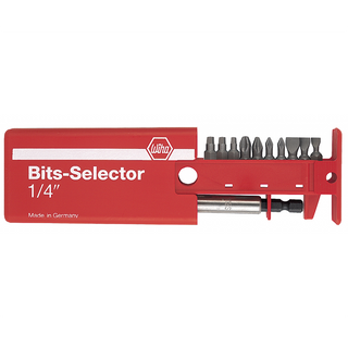 Wiha Tools 79248 Slotted/Phillips/Square Bit Selector, 10 Piece