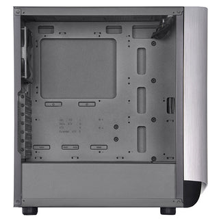 SilverStone SEA1SB-G ATX mid-tower case with aluminum bezel and steel chassis