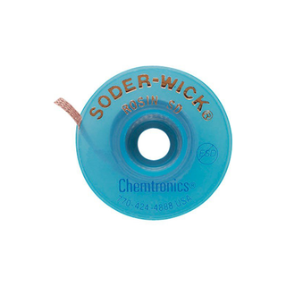 Chemtronics 80-5-10 SODER-WICK Rosin Desoldering Braid .145" 10' on ESD Safe Spool