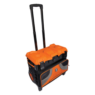 Klein Tools 55473RTB Tool Box, Rolling Tool Bag on Wheels with High Clearance, Portable Tool Box up to 250 Pounds