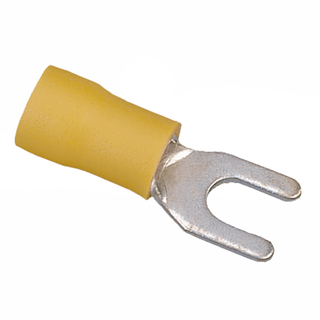 Ideal 83-7231 Vinyl Insulated Spade Terminal, 12-10 AWG, 1/4" Stud, 250/Box