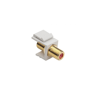 Platinum Tools 780WH-1 Keystone Jack, F 3GHz, White