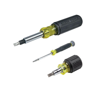 Klein Tools 85514 Multi-Bit Screwdriver and Nut Driver Set, 3 Pc.